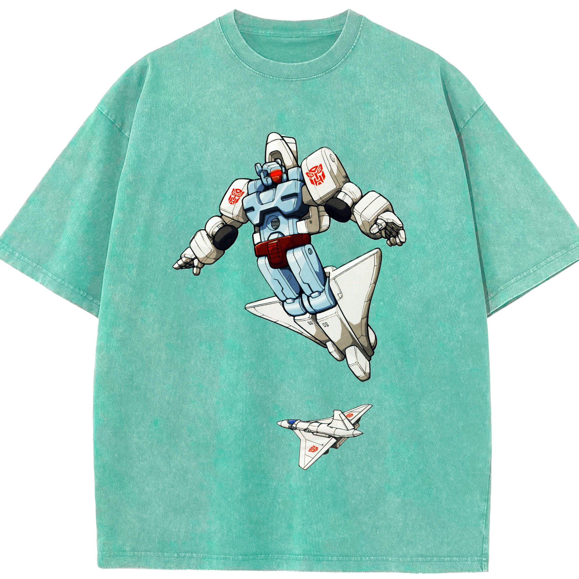 （画像用）  綿100% ヴィンテージ風 半袖Tシャツ（フロントプリント）